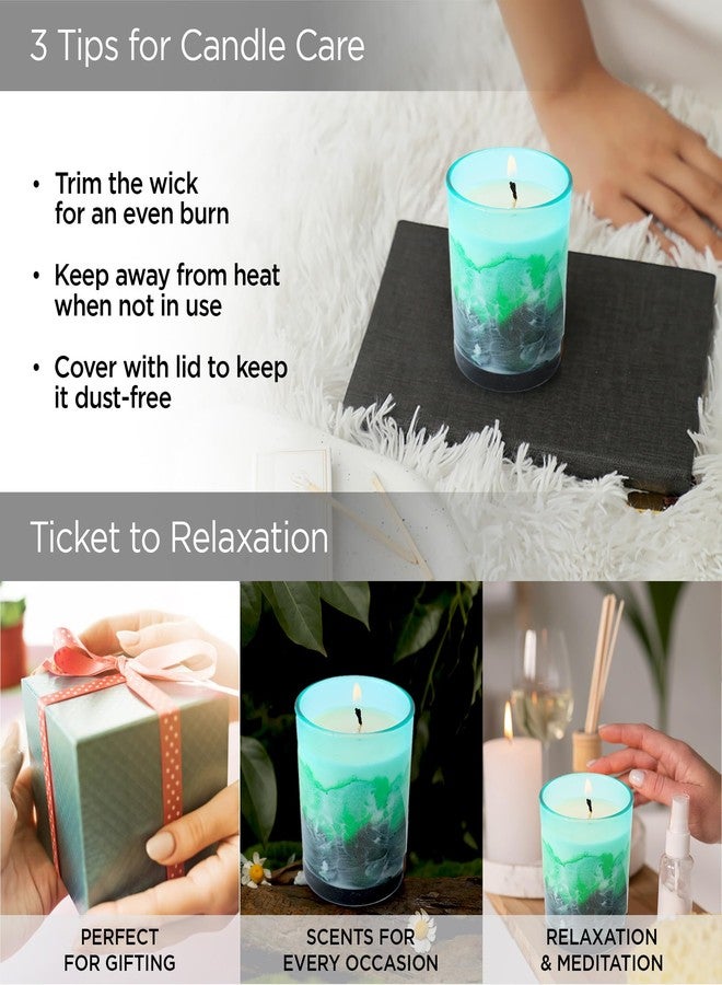 UMAI Scented Candles for Gifting | 30 Hrs Burn Time| Aromatherapy Soy Wax Candles for Home Decor | Aesthetic Melamine Jar Candles for Home |Green Mountains & Waters Aroma Scented Candles for Bedroom - Image 4